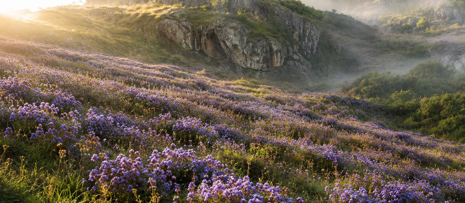Neelakurinji Bloom in Chokramudi, Munnar: A Rare Blue Season Has Begun