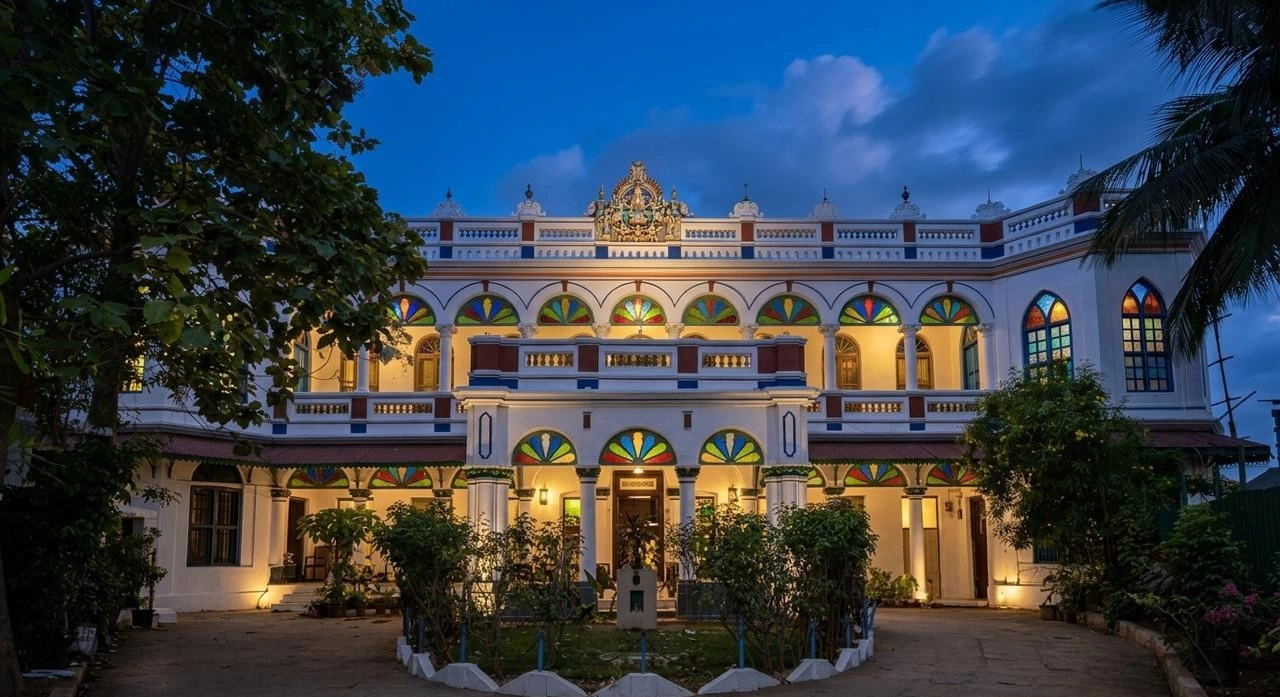 Explore Chettinad Heritage Mansions