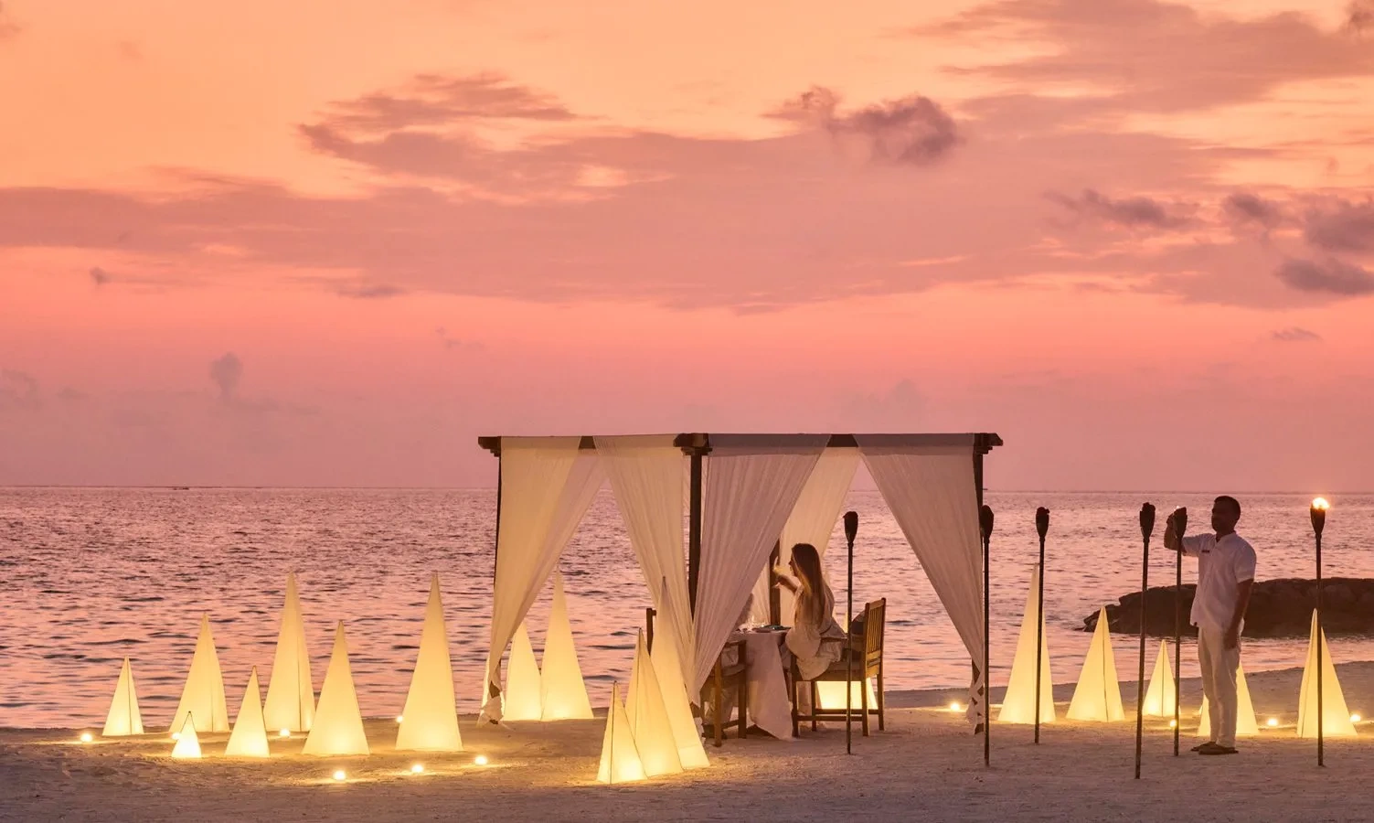 Enjoy a Romantic Beachside Dinner