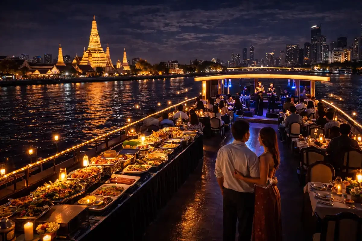 Enjoy an Evening Dinner Cruise or Rooftop View